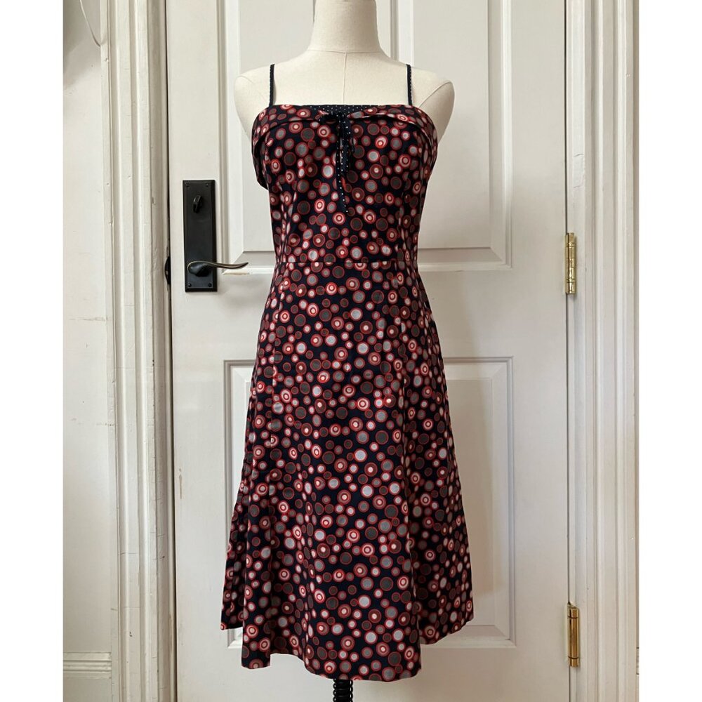 Marc Jacobs Size 6 Red, Blue, and White Polka Dot Summer Dress